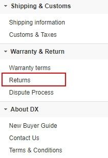 Je třeba kliknout na kolonku "Returns".