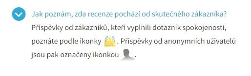 Na Heureka.cz je dotaz po pravosti recenzí také řešený.