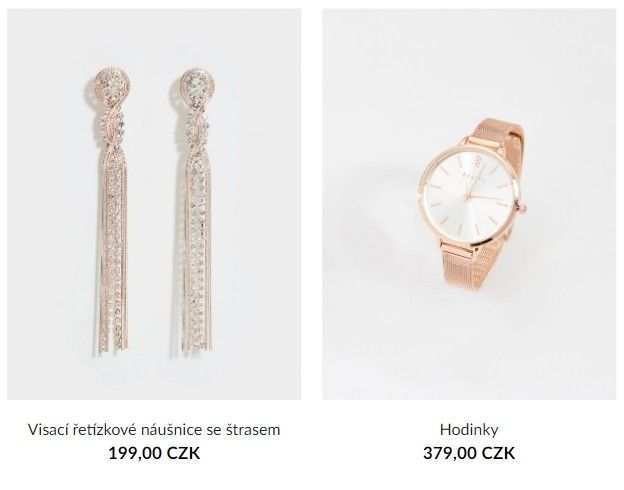 V sekci bižuterie jsou k sehnání elegantní hodinky za 379 Kč.