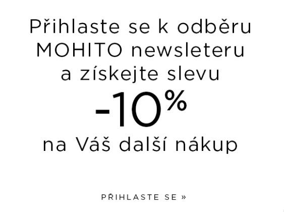 Pro možnost využít tuto slevu na online nákup je třeba zaregistrovat se pro odběr newsletteru.