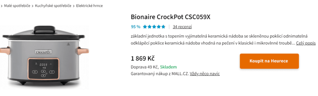 crockPot pomaly hrnec heureka recenze