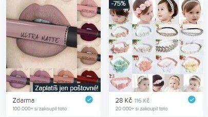 Na úvodní stránce Wish nabízí oblíbené zboží.