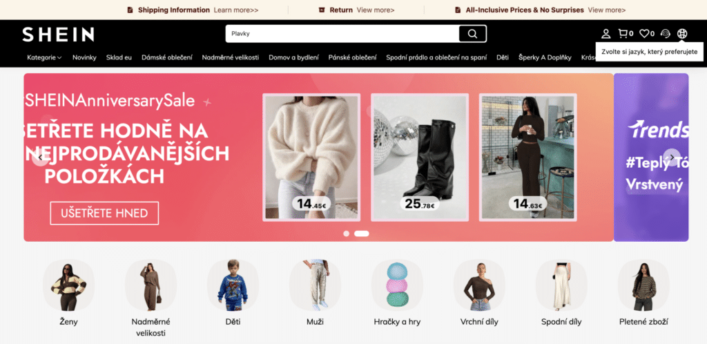 shein cz recenze