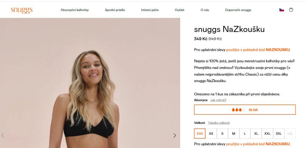 Promo akce Snuggs NaZkoušku má zpříjemnit první nákup novým zájemkyním.