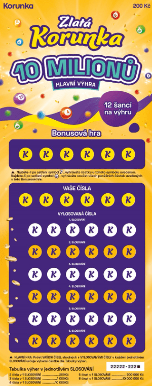 Korunka loterie a stírací losy – Maxa losy – přehled her
